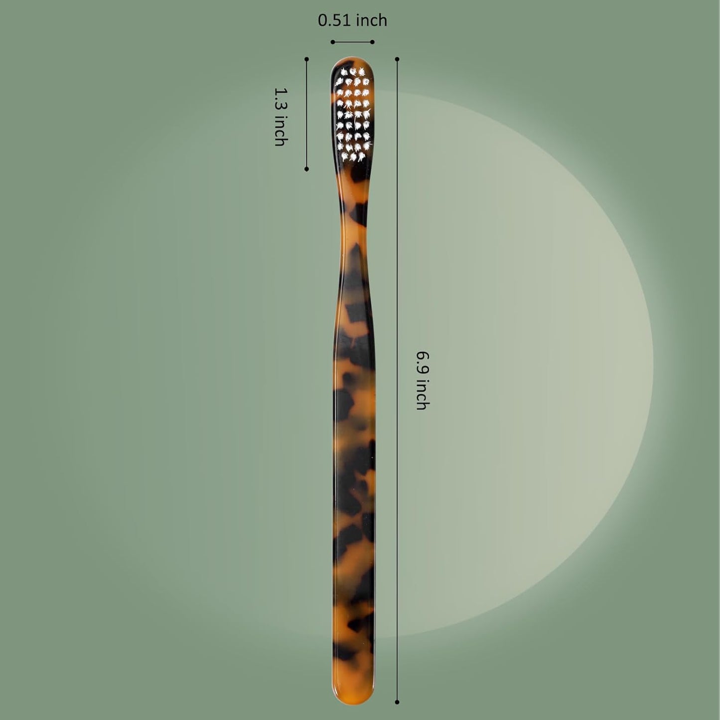 Biodegradable Eco-Friendly Cellulose Acetate Toothbrushes - 8 Count