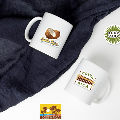 Costa Rica Stickers for Kids Girls Adults, 50 Pcs Aesthetic Pura Vida Graffiti Vinyl Decals for Decor Laptops Water Bottles Scrapbook Helmet, Costa Rica Summer Tropical City Sticker