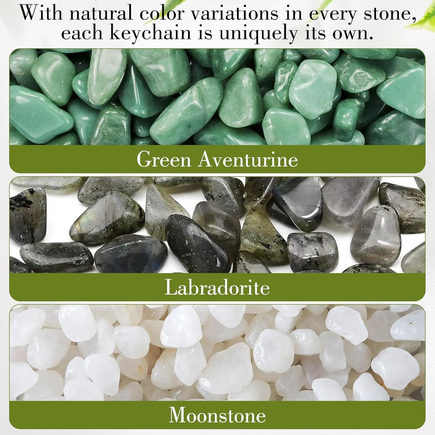 Crystal Keychain for Bag, Natural Stone Good Luck Meaningful Gift Charm for New Job, Graduation, Worker Retirement, Women Breakup Key Chains, Divorce Gifts