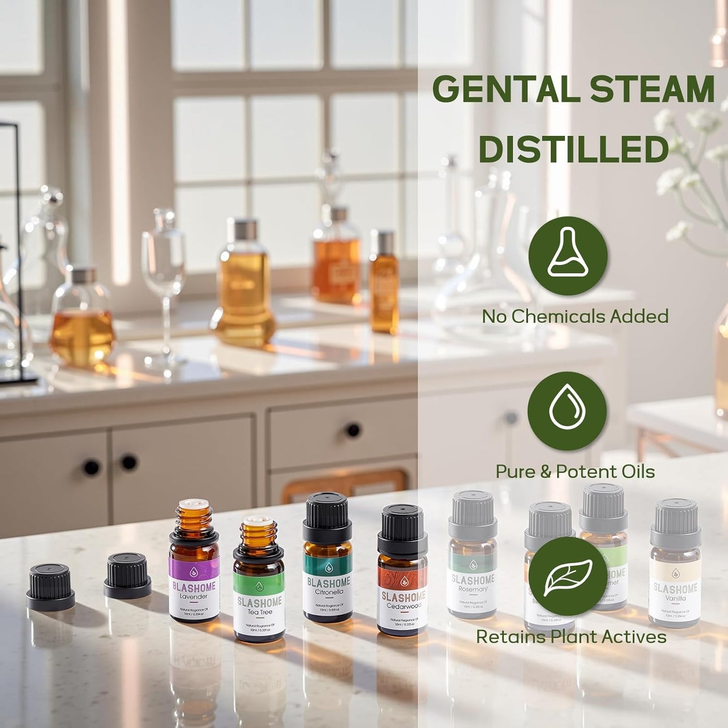 Essential Oils for Diffusers for Home – 12-Pack Essential Oil Set for Sleep & Refreshing Scents – Premium Aromatherapy Diffuser Oils Scents for Home in Wooden Gift Box