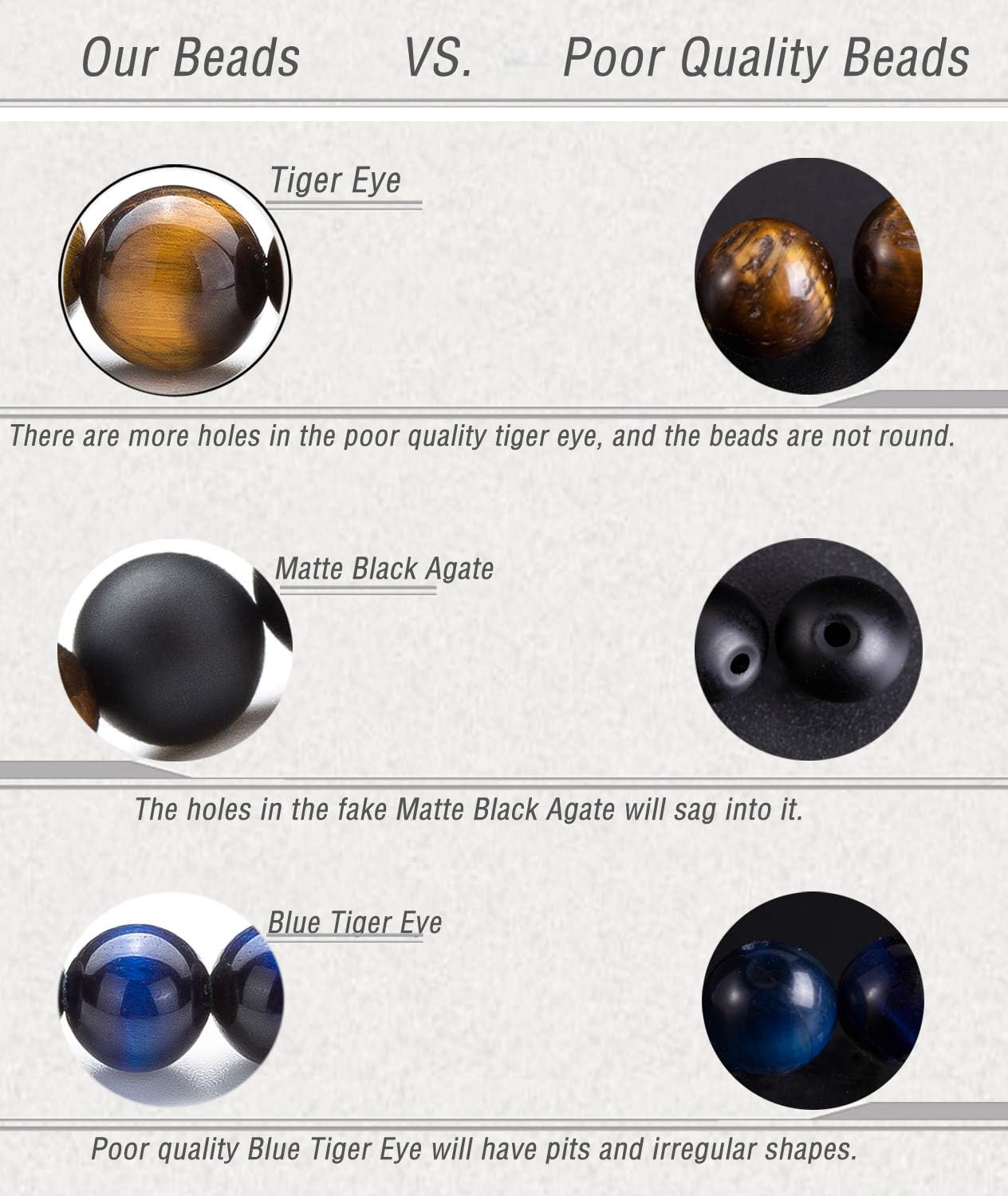 Men - Women 8Mm Natural Stone Lava Rock Diffuser Bracelet Elastic Yoga Agate Beads Bracelet Bangle