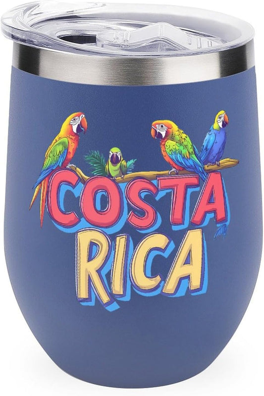 Costa Ricas Parrot Bird Cute Travel Coffee Mugs Insulated Cup Tumbler with Lid for Cold & Hot Drinks Water Bottle