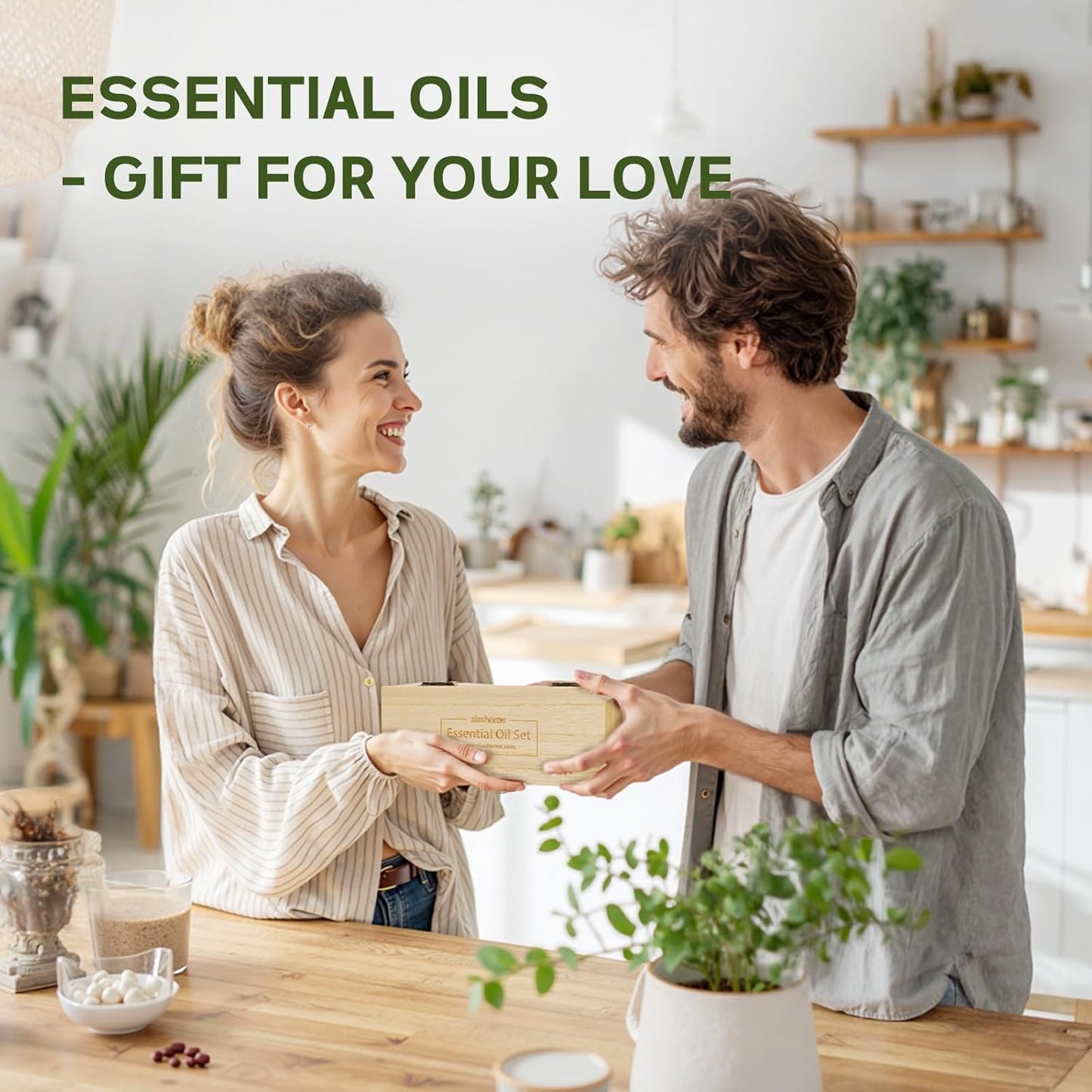 Essential Oils for Diffusers for Home – 12-Pack Essential Oil Set for Sleep & Refreshing Scents – Premium Aromatherapy Diffuser Oils Scents for Home in Wooden Gift Box