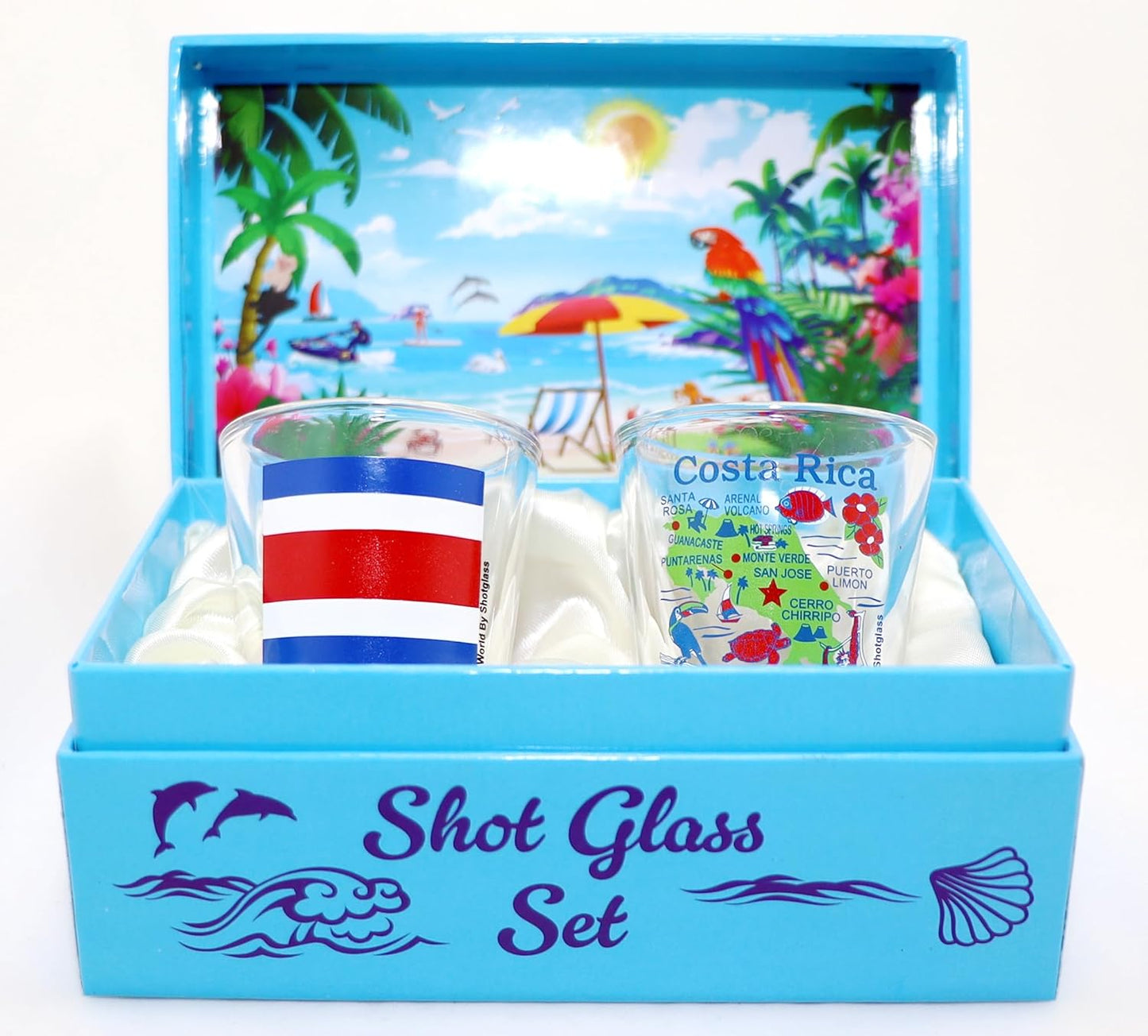 Costa Rica Boxed Shot Glass Set (Set of 2)
