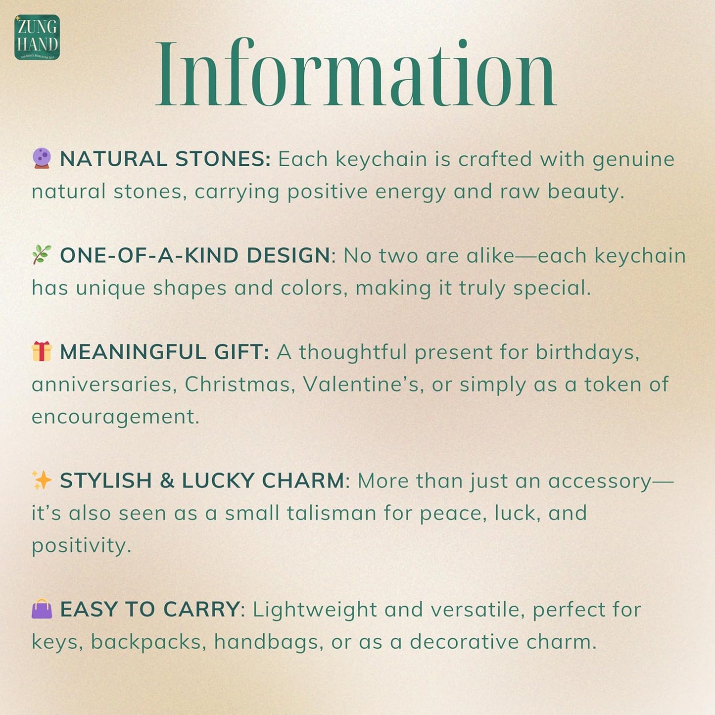 Keychain for Women – Unique Charm with Healing Crystals, Farewell Gift for Coworker, Pocket Positivity Accessory